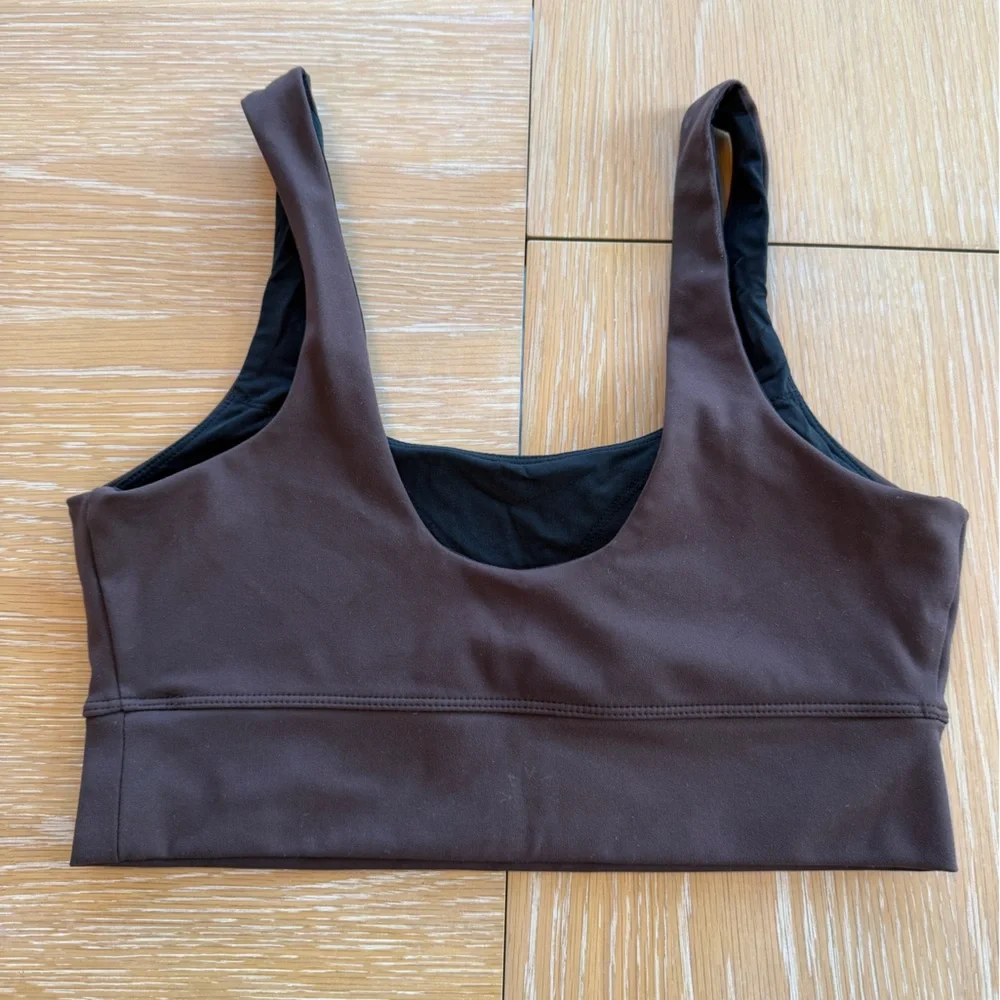 Varley FreeSoft™ Cori Bra in Coffee Bean, size M - Picture 4 of 5